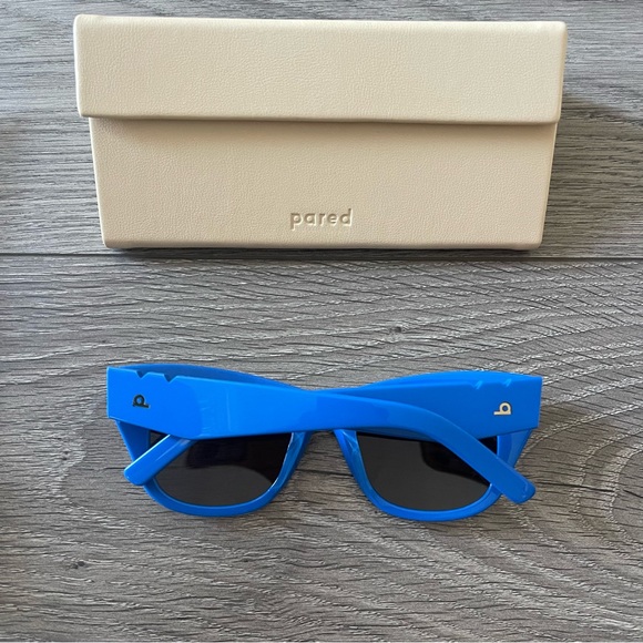Montce x Pared Queen & Moncur Cobalt Blue Sunglasses - Picture 4 of 5